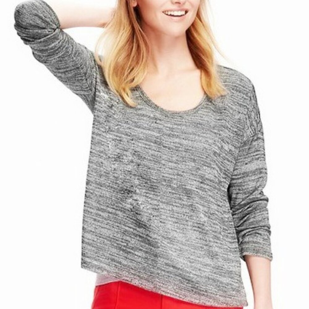 Heather Gray Oversized Sweater Size XL